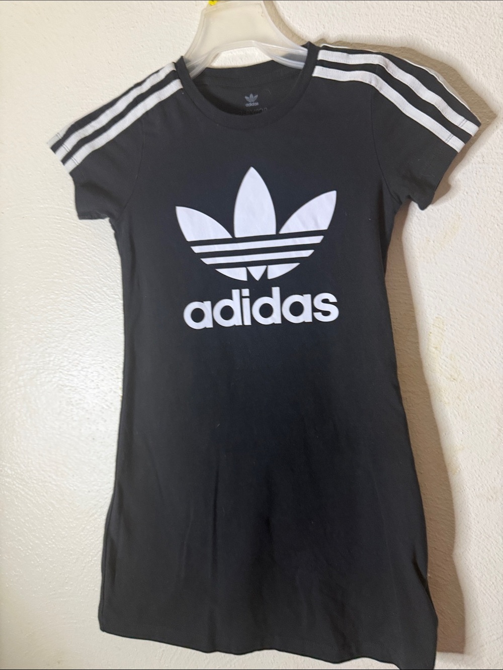 adidas Black and White Trefoil Mini Dress